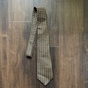 Salvatore Ferragamo boot print men’s tie